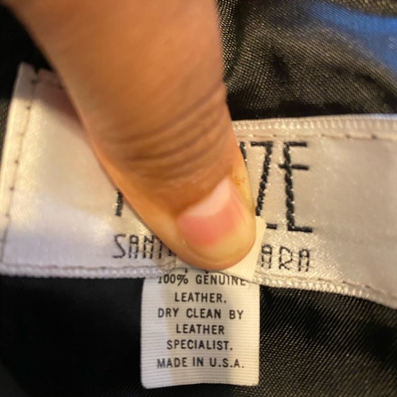 Firenze black leather skirt - Picture 5 of 5